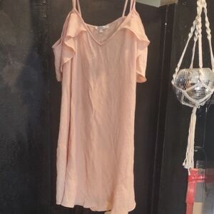 Charlotte Russe Peach Dress with Ruffle Straps